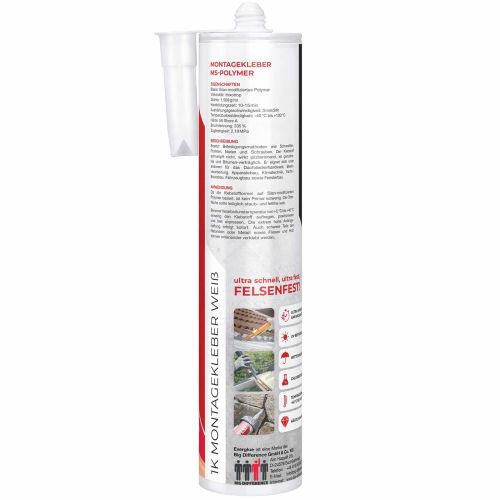 Everglue 1K MS Felsenfest for wall and ceiling mounting...