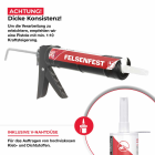Everglue 1K MS mounting adhesive UV-resistant silicone-free white 450g cartridge