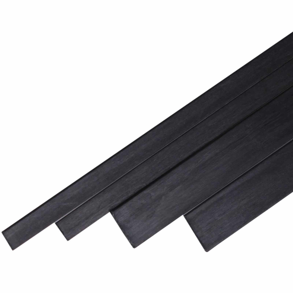 YUKI MODEL CFK-Flachprofil Carbon Kohlefaser 6,0 x 0,8 x 1000mm