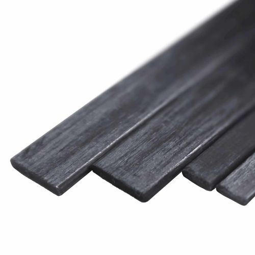 YUKI MODEL carbon fibre flat section 6.0 x 0.8 x 1000mm