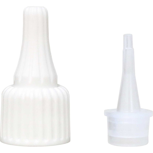Everglue Tülle Ø14mm mit Kappe Gewinde Ø18mm weiß