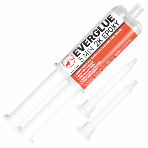 Everglue epoxy 5 minuti 25g doppia siringa sistema B