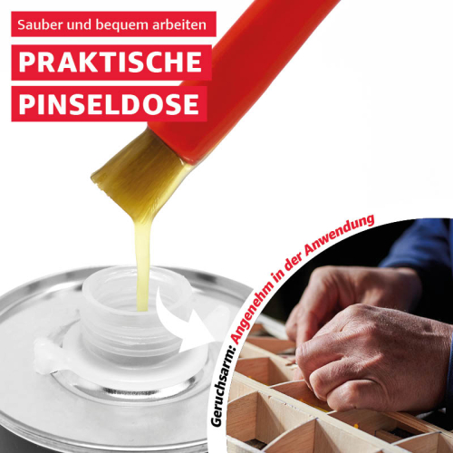 Everglue Kontaktkleber auf Lösemittelbasis bis +80°C temperaturbeständig elastisch wasserbeständig 250g Pinseldose