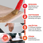 Everglue Kontaktkleber auf Lösemittelbasis bis +80°C temperaturbeständig elastisch wasserbeständig 250g Pinseldose