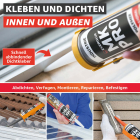Everglue MK Pro 1K MS Polymer Klebstoff Dichtstoff UV-beständig grau 440g Kartusche