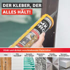 Everglue MK Pro 1K MS Polymer Klebstoff Dichtstoff UV-beständig grau 440g Kartusche