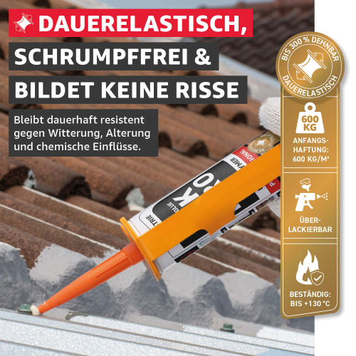 Everglue MK Pro 1K MS Polymer Klebstoff Dichtstoff UV-beständig weiß 440g Kartusche