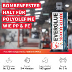 Everglue 2K MMA Construct Extreme Spezialklebstoff für PE PP PTFE (Teflon™) POM 50g Doppelkartusche 1:1
