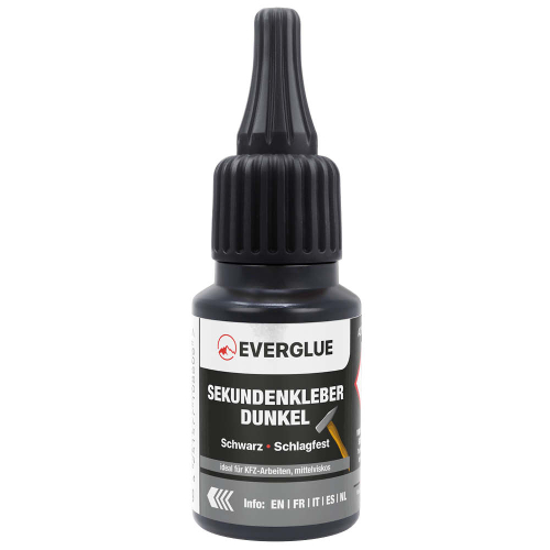 Everglue Sekundenkleber schwarz schlagfest mittelviskos...