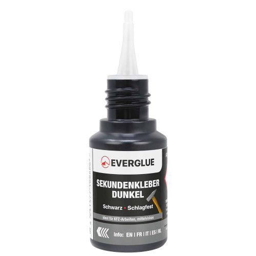 Everglue Sekundenkleber schwarz schlagfest mittelviskos...
