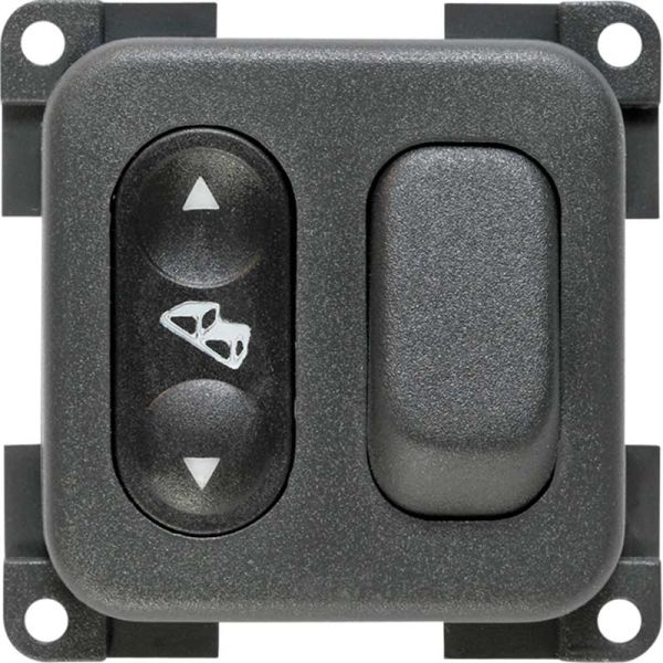 CBE MCGD5/G 12V dual switch with rocker and toggle switch RAL 7015 slate grey (single)