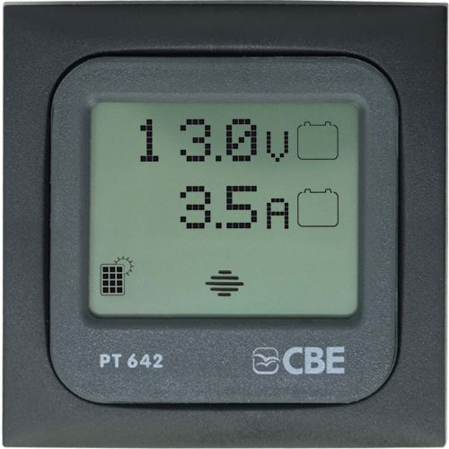 CBE PT642/G 12V OLED Touch Test-Panel für PRS300 Solar-Systeme RAL 7021 Schwarzgrau