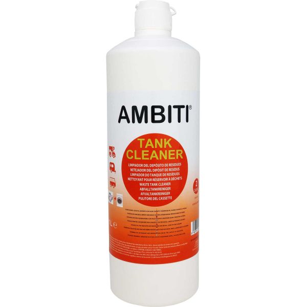 AMBITI Tank Cleaner enzymatischer Reiniger für Schwarz- und Grauwassertank 1L HDPE Flasche
