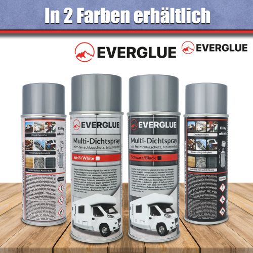 Everglue Multi Dichtspray mit Steinschlagschutz bitumenfrei schwarz 400ml Aerosol