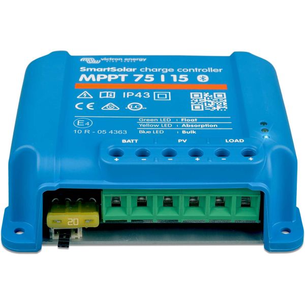 Victron Energy SmartSolar 15A MPPT 75/15 Charge Controller Regulator 12V  24V SCC075015060R - Low Energy Supermarket