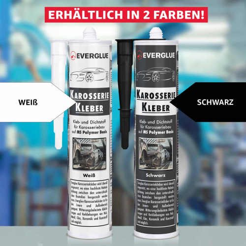 Everglue 1K MS Polymer Karosseriekleber flexibel silikonfrei schwarz 440g Kartusche