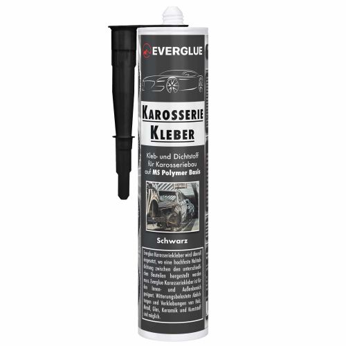 Everglue 1K MS polymer body adhesive black 440g cartridge