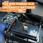 VANVOLT 180Ah LiFePO4 batterie au lithium 12,8V DIN H8 IP67 BMS Arctic avec Bluetooth et dual-balanceur actif + passif jusquà 200A de courant de charge/décharge