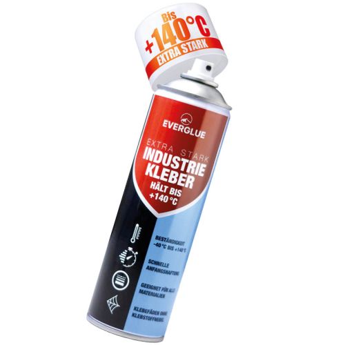 Everglue Industrial Adhesive Extra Strong 140 high-temperature adhesive threads with rapid initial adhesion permanent bonding 500ml aerosol
