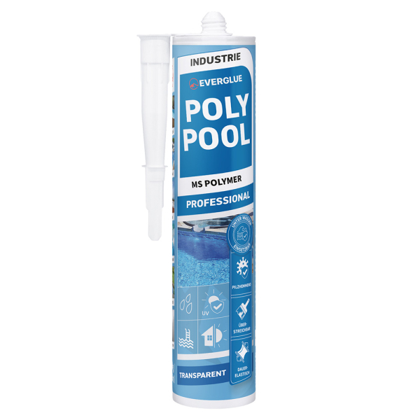 Everglue Poly Pool 1K MS Polymer Poolkleber UV-beständig transparent 300g Kartusche