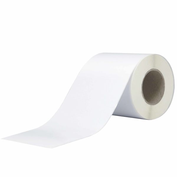 Everglue Endlosetiketten Papier weiß glänzend 102mm x 33m permanent haftend passend für Epson ColorWorks + Primera