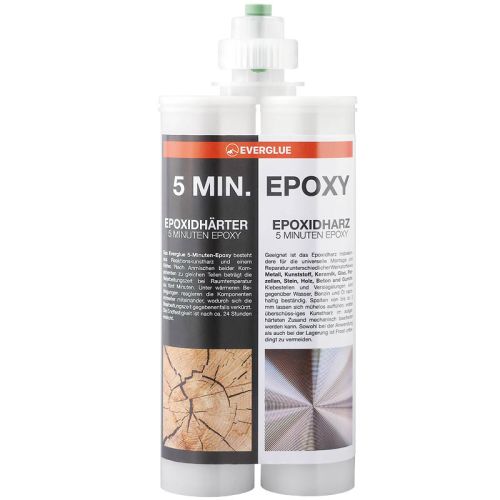 Everglue 2K 5 minute epoxy resin 400ml double cartridge 1:1