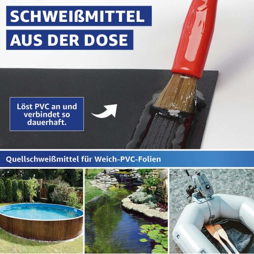 Everglue Poly Pool colla per film in PVC agente di saldatura a freddo di PVC morbido resistente allacqua trasparente 200ml barattolo pennello