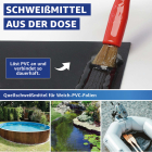 Everglue Poly Pool PVC-Folienkleber Quellschweißmittel für Weich-PVC wasserbeständig transparent 200ml Pinseldose
