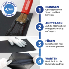 Everglue Poly Pool PVC-Folienkleber Quellschweißmittel für Weich-PVC wasserbeständig transparent 200ml Pinseldose