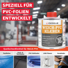 Everglue Teichfolienkleber Quellschweißmittel für Weich-PVC wasserbeständig transparent 200ml Pinseldose