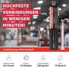 Everglue 2K MMA Everbond 2001 extrem hohe Festigkeit mit Beständigkeit gegen Benzin und Kerosin schwarz 25ml Doppelspritze 1:1