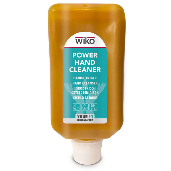 WIKO Power Hand Cleaner Industrie Handreiniger Handwaschpaste mit Perlit entfernt Öl Fett Ruß Farbe silikonfrei 2000 ml Softflasche für Wandspender