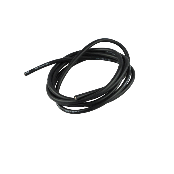 YUKI MODEL silicone cable 1.5mm² x 1000mm black