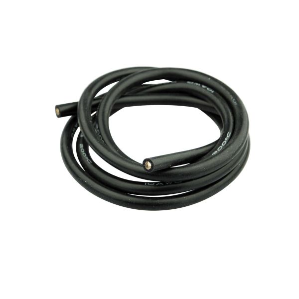 YUKI MODEL câble de silicone 6mm² x 1000mm noir