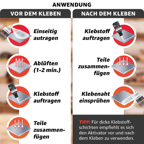 Everglue Aktivator Spray Aushärtungsbeschleuniger für Sekundenkleber 200ml Aerosol