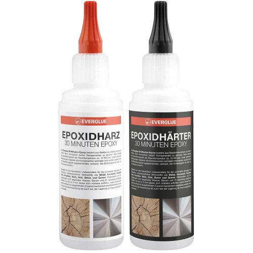 Everglue 2K 30-Minuten-Epoxy Epoxidharz 200g...