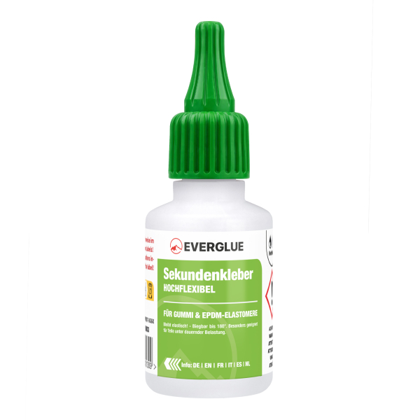 Everglue Sekundenkleber Cyanacrylat hochviskos hochflexibel 50g Dosierflasche