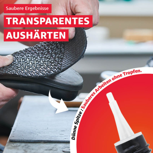 Everglue Sekundenkleber Cyanacrylat hochviskos hochflexibel 50g Dosierflasche