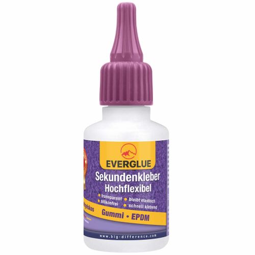 Everglue Sekundenkleber Cyanacrylat mittelviskos hochflexibel 50g Dosierflasche