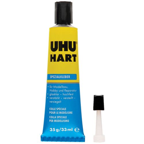 UHU Hart nitrocellulose adhesive for wood metal and...