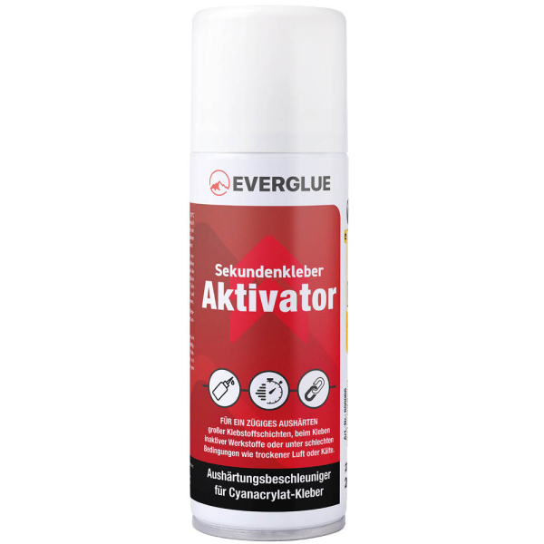 Everglue Aktivator Spray Aushärtungsbeschleuniger für Sekundenkleber 200ml Aerosol