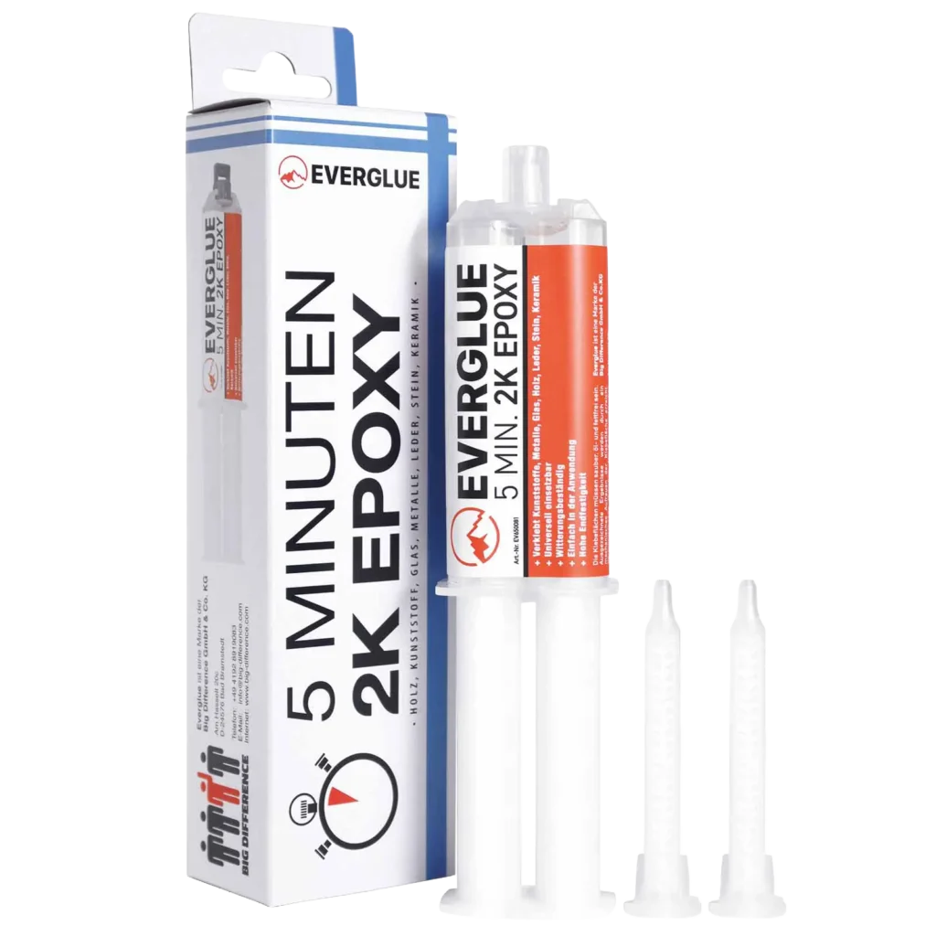 everglue 5 minuten epoxy epoxidharz 25g doppelspritze 1:1